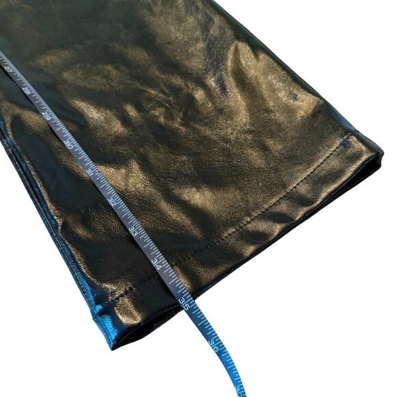 I.AM.GIA Paris Pants Black Vinyl Cutout Trousers Size M 796W - Picture 13 of 14